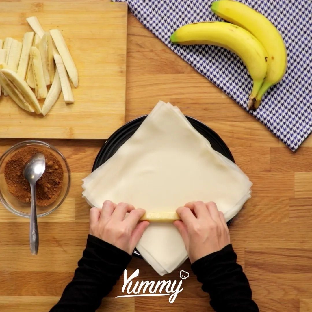 Step 3 Banana Spring Roll