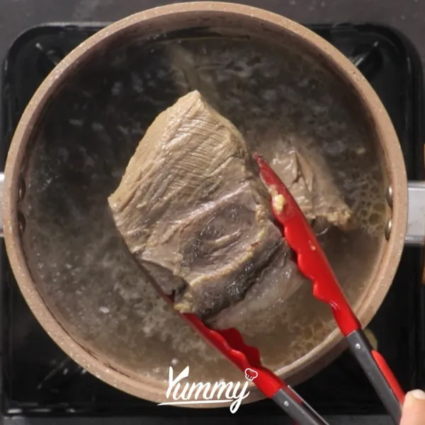 Rebus kembali hingga empuk dan berwarna tua..