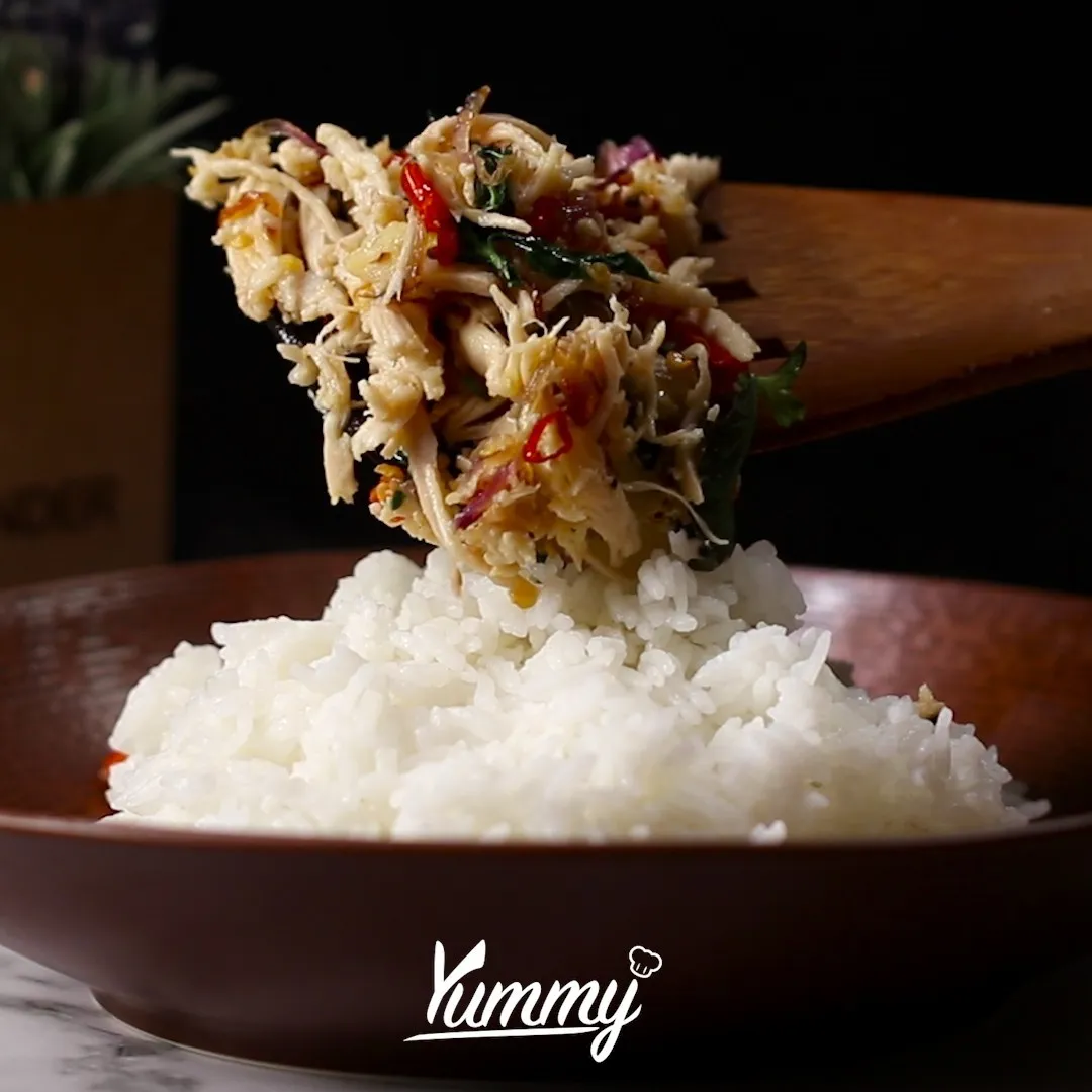 Step 5 Ayam Suwir Sambel Kemangi