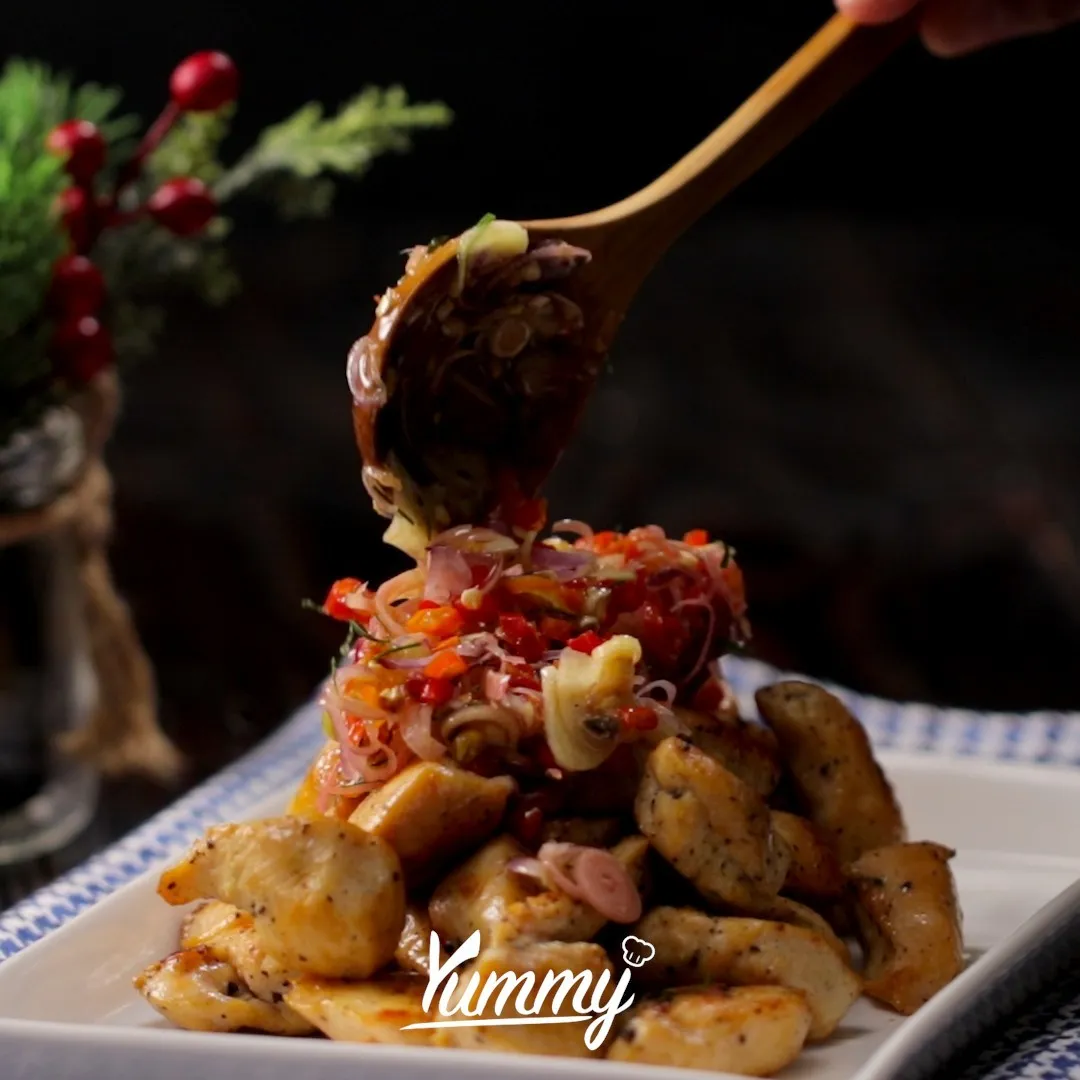 Step 5 Ayam Sambal Kecombrang
