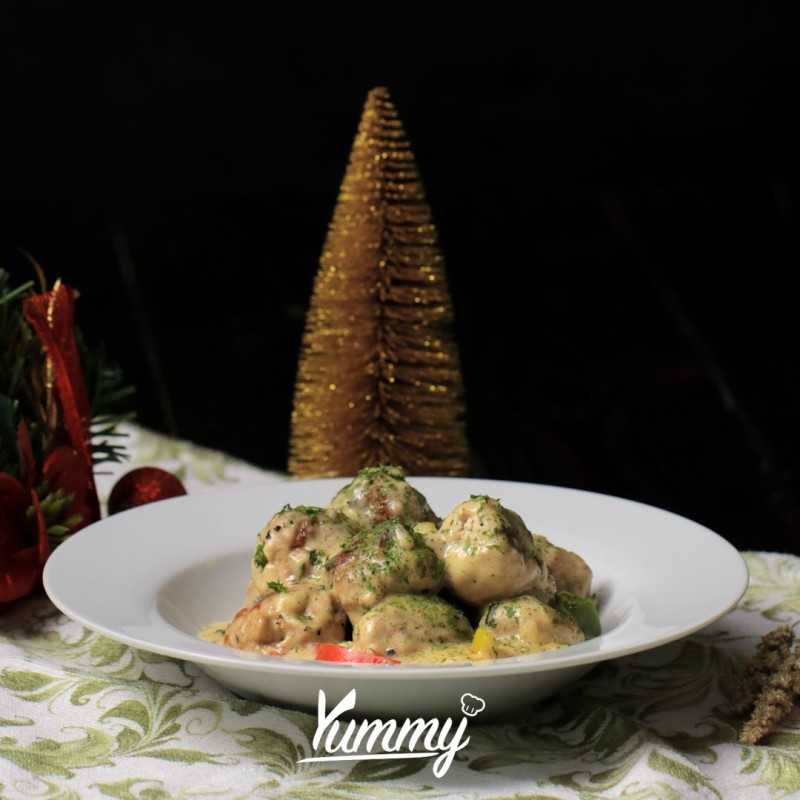 Resep Dan Cara Membuat Meatball With Creamy Sauce Dari Chef Yummy