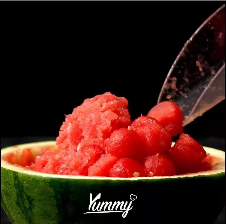 Step 3 Watermelon Slushy Bowl