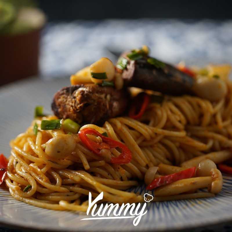 Resep dan Cara Membuat Spaghetti Sarden dari Chef Yummy