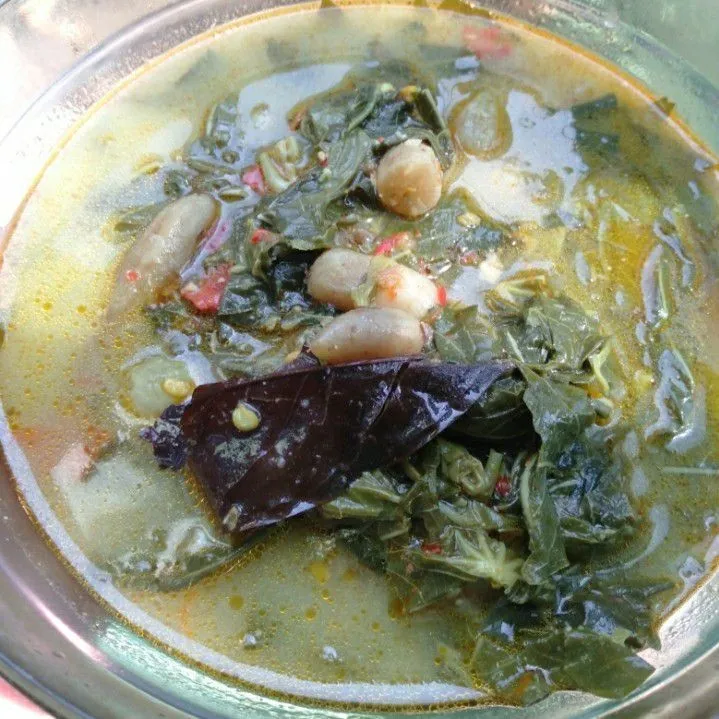 Sayur daun singkong + kuwait