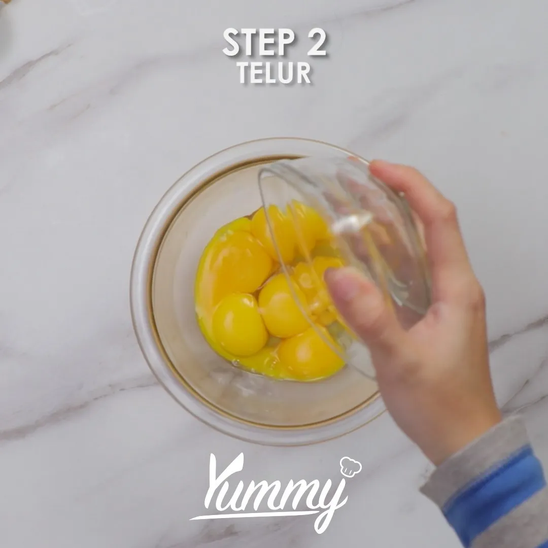 Step 2 Roti Telur Keju Susu