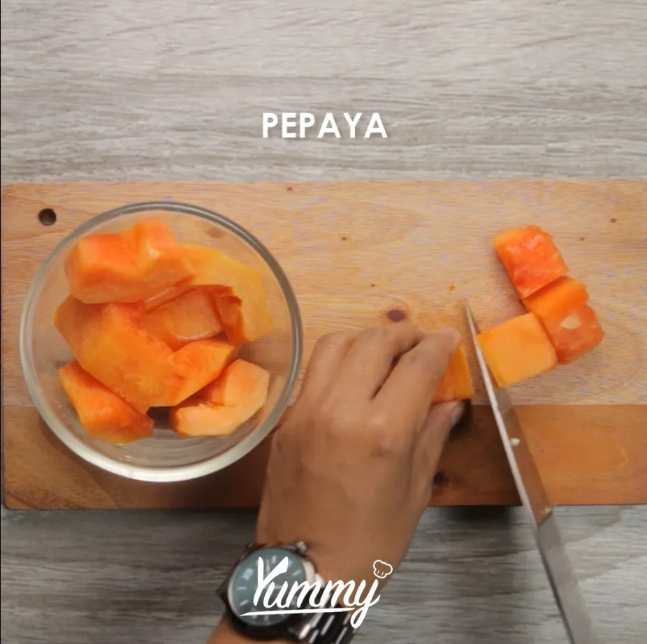 Step 2 Bubur Apel Pepaya