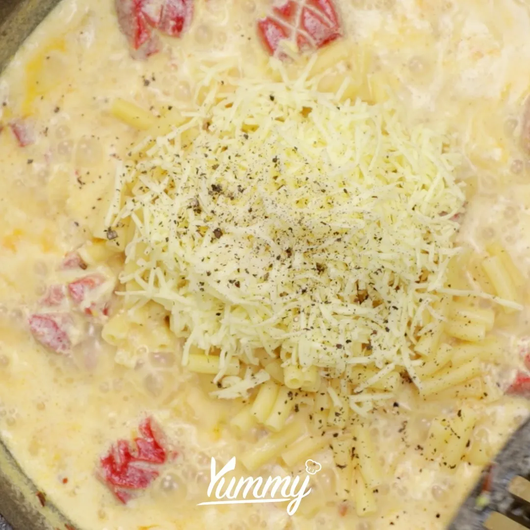 Step 4 Cheesy Macaroni Pasta