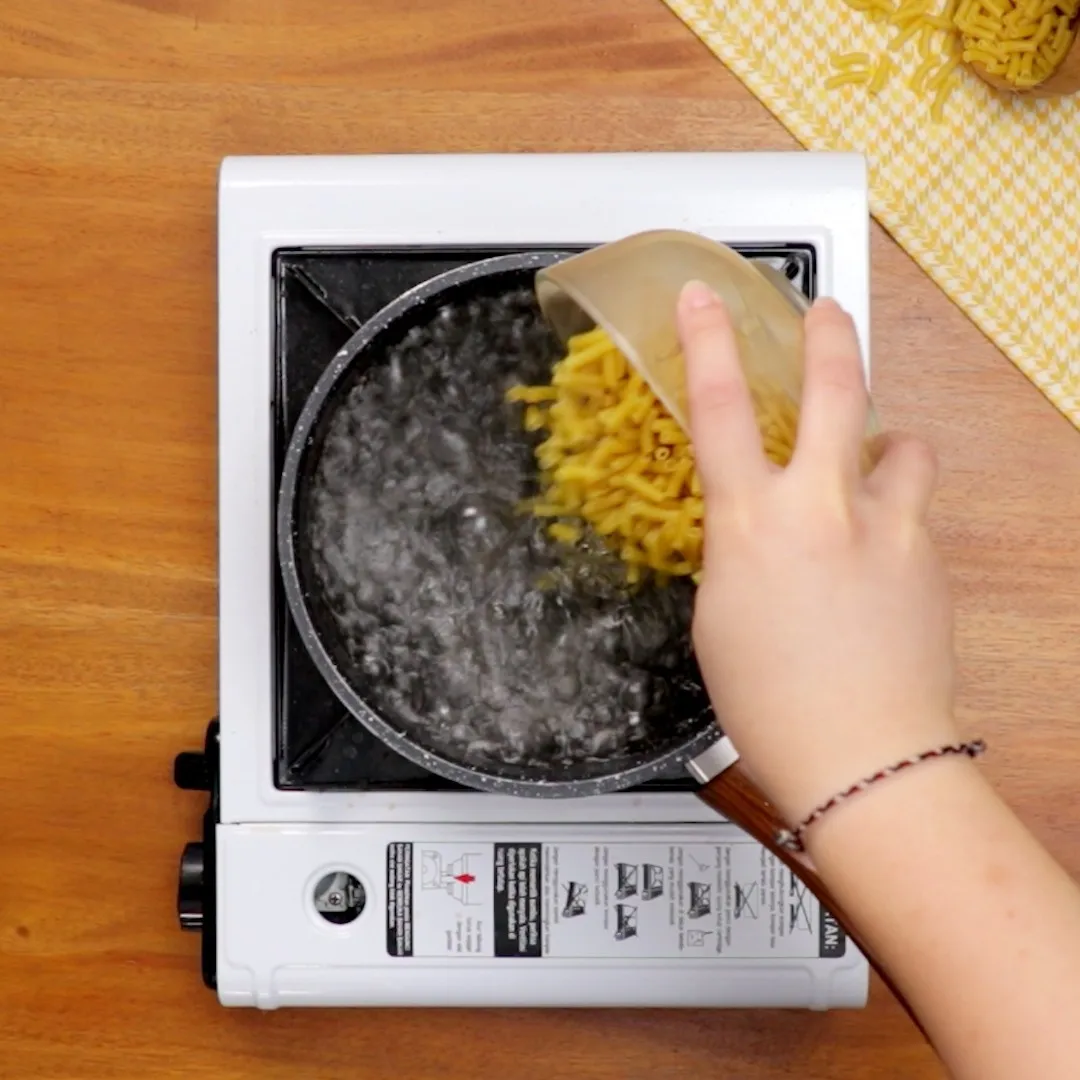 Step 1 Cheesy Macaroni Pasta