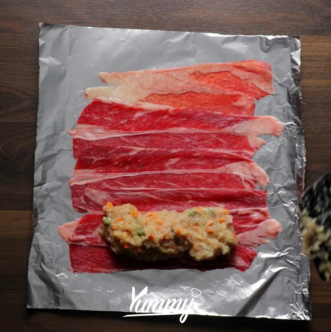 Step 3 Chiken Roll Wrapped With Beef