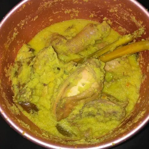 Setelah air menyusut, sisihkan.