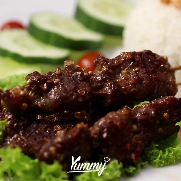 Caramelize Beef Skewers