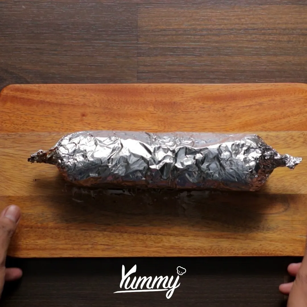 Step 4 Chiken Roll Wrapped With Beef