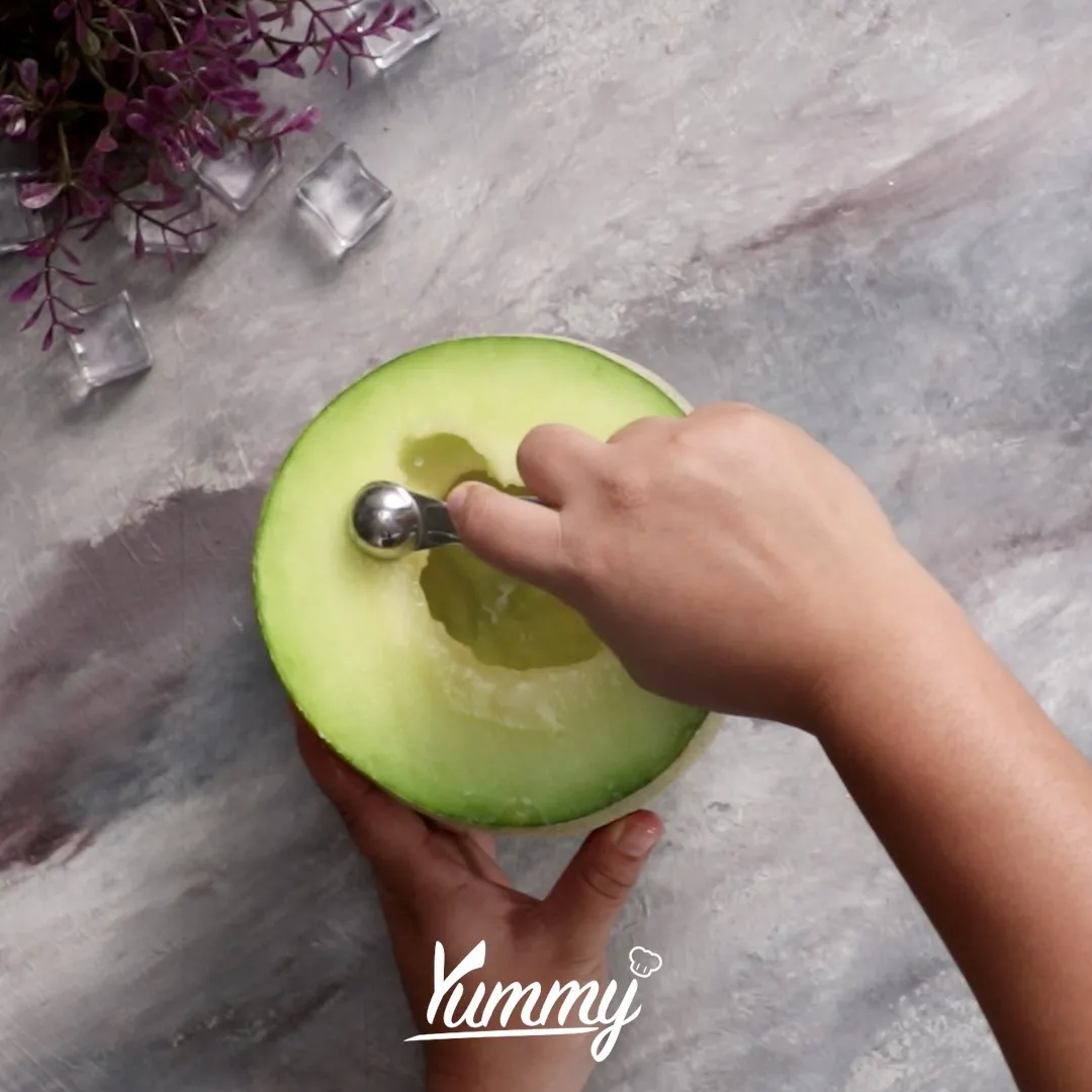 Step 2 Ice Melon Bowl