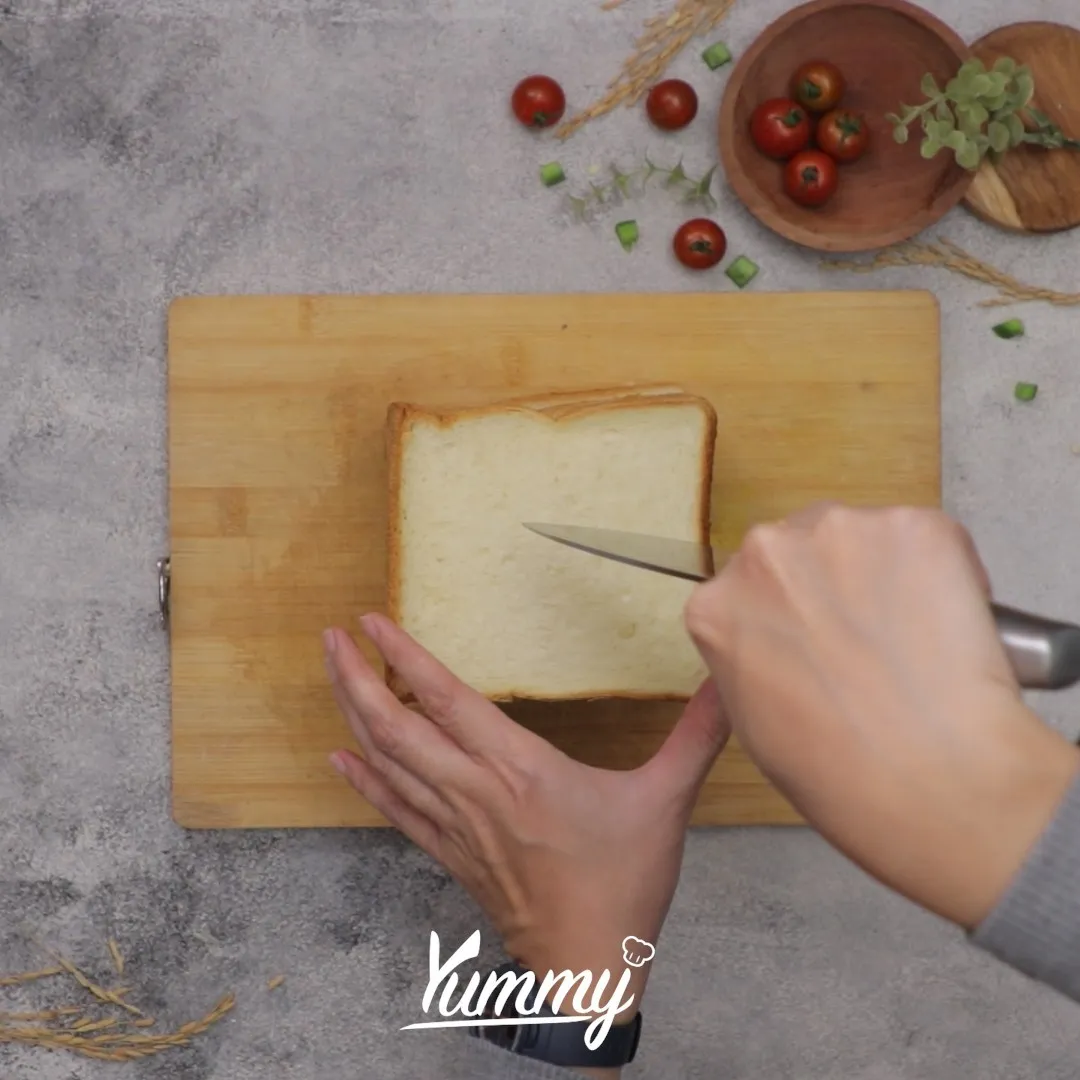 Step 1 Melted Omelet on Bread