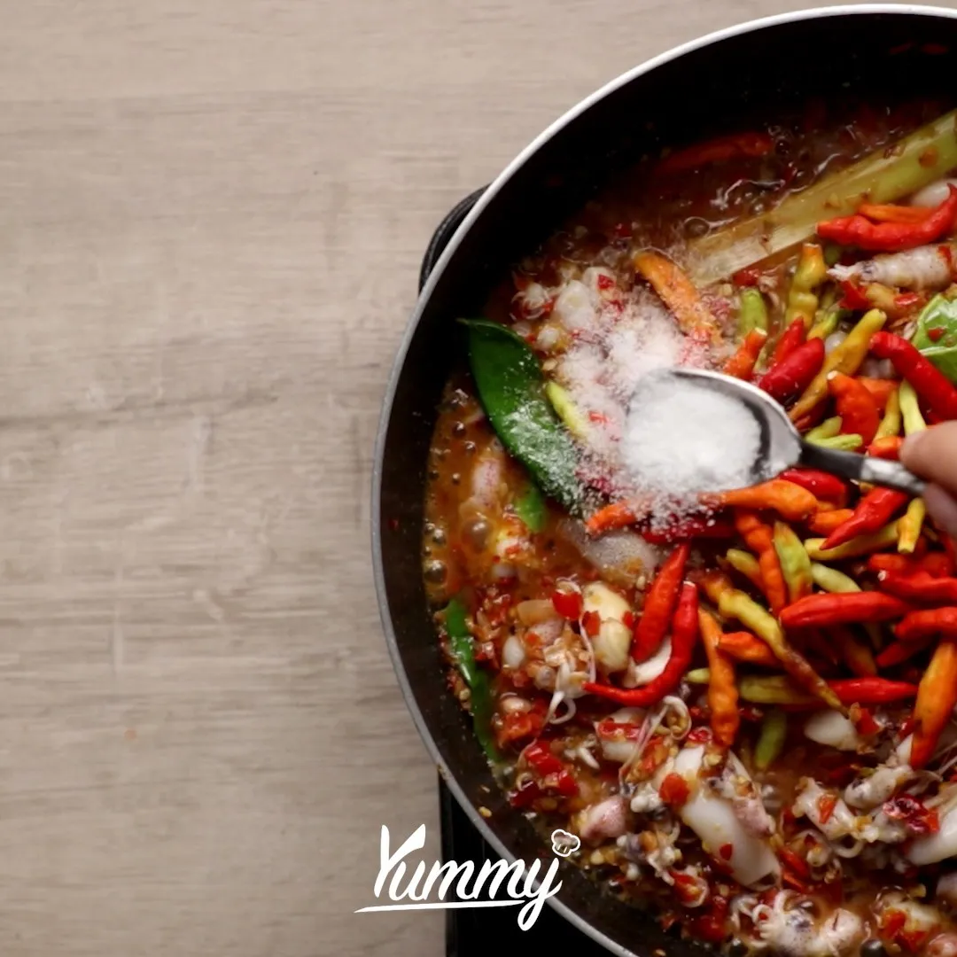 Step 4 Oseng Cumi Pedas