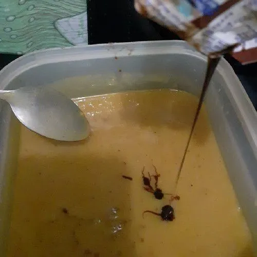 Masukkan kental manis.