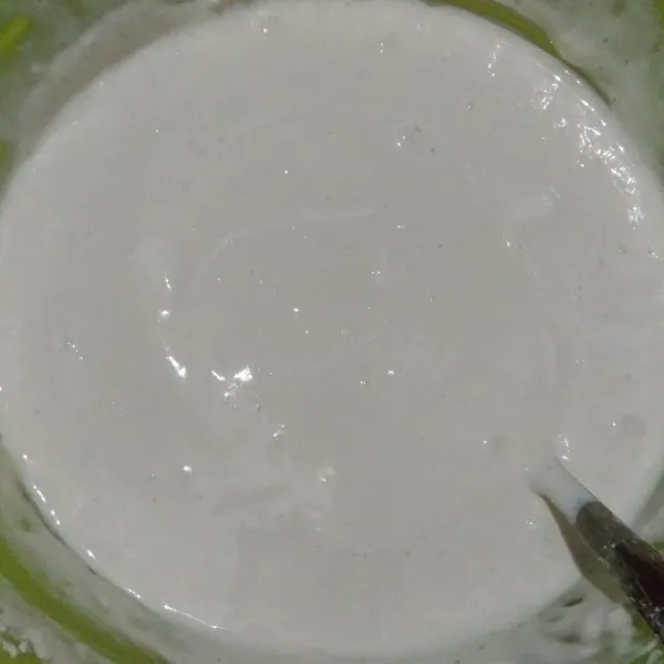 Mixer lagi hingga tercampur rata.