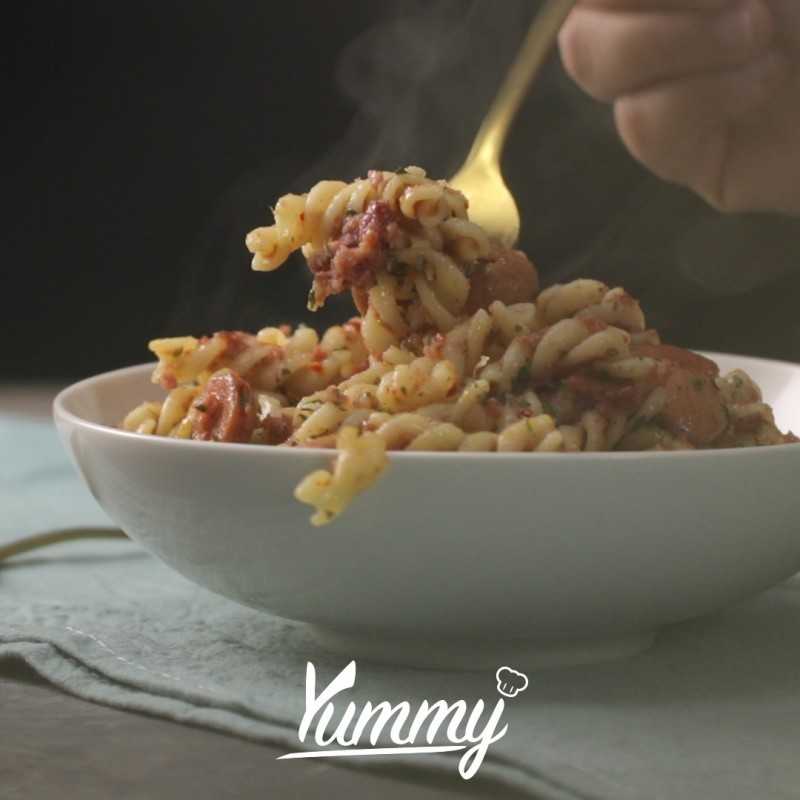 Resep Masakan Fusilli Sosis Kornet dari Chef Yummy  Yummy 