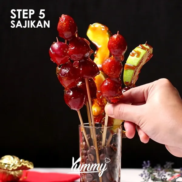 Permen Buah siap untuk disajikan.