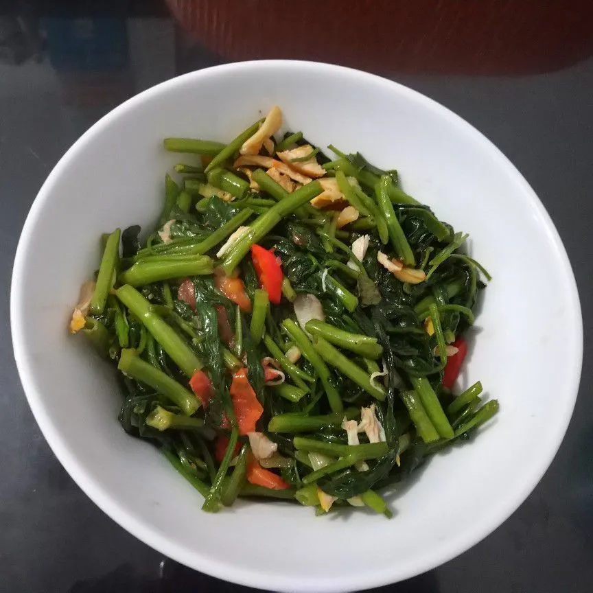 Kangkung Ayam Suwir #AlaAnakKos