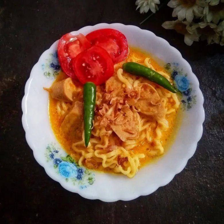 Mie Sosis Kuah Santan #AlaAnakKos