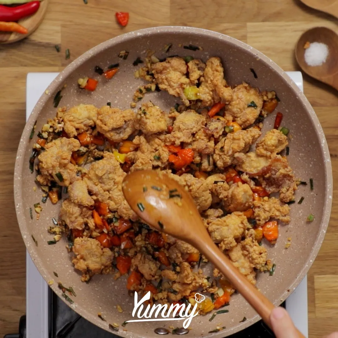 Step 5 Ayam Crispy Cabai Garam