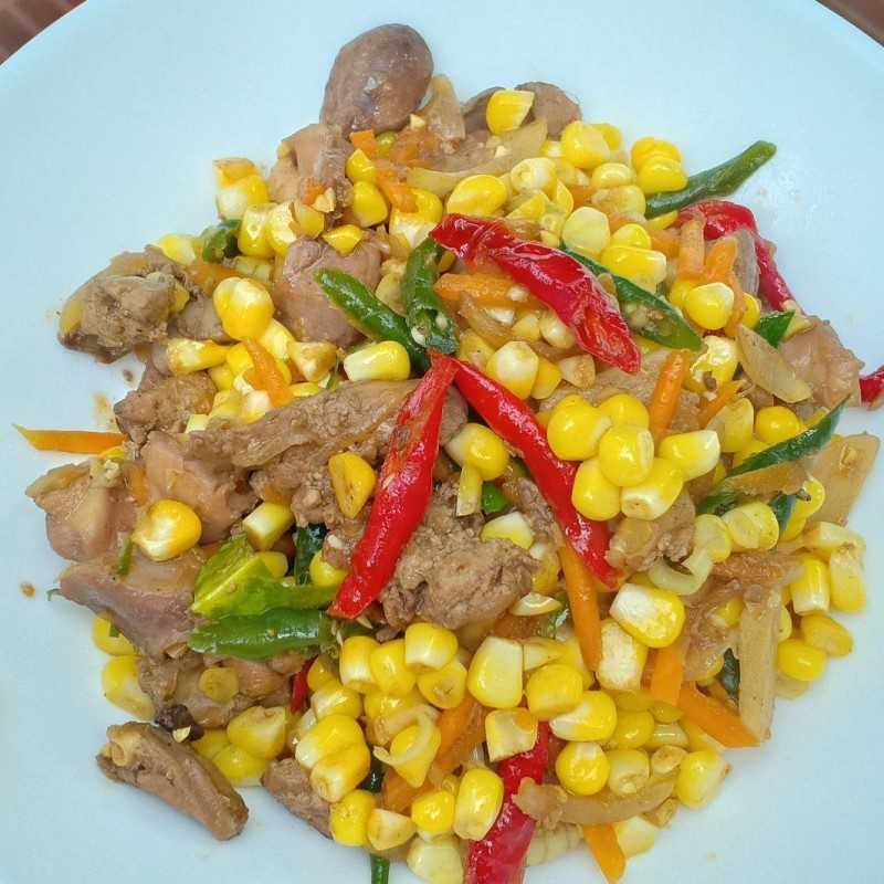 Resep Tumis Jagung Ati Ampela Rabuekstrapoin Dari Chef Hesi Peb Yummy App