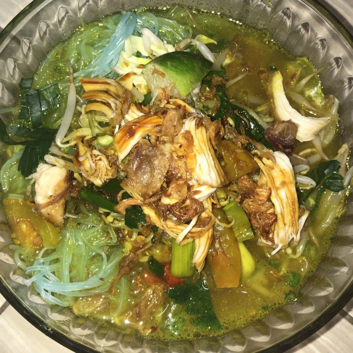 Soto Ayam Kuah Kuning