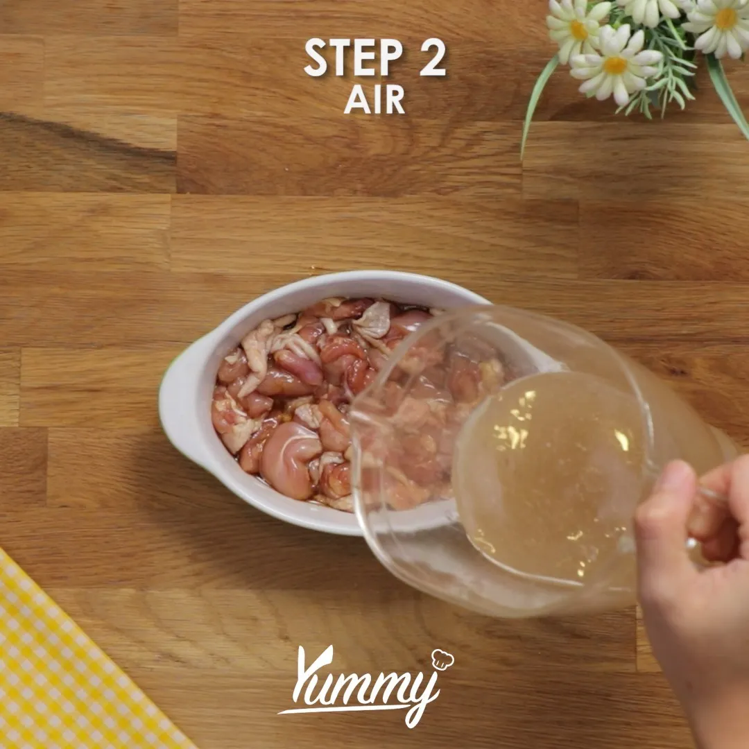 Step 2 Nasi Ayam Telur Microwave