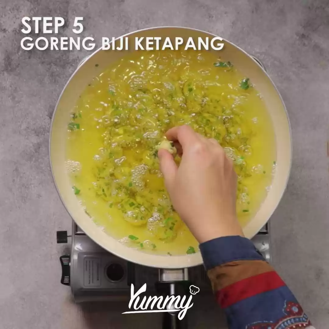 Step 5 Biji Ketapang Bawang
