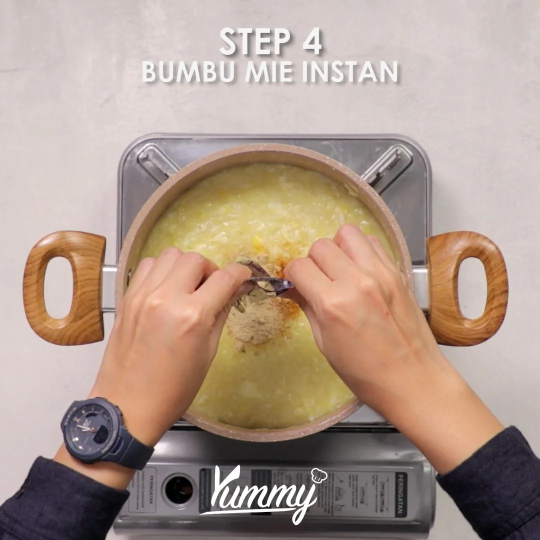 Step 4 Bubur Mie Instan