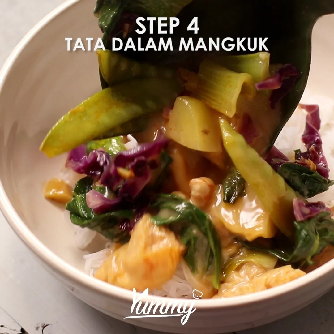 Step 4 Bihun Sayuran Kuah Kari