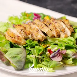 Salad Mixed with Honey Lime Dressing