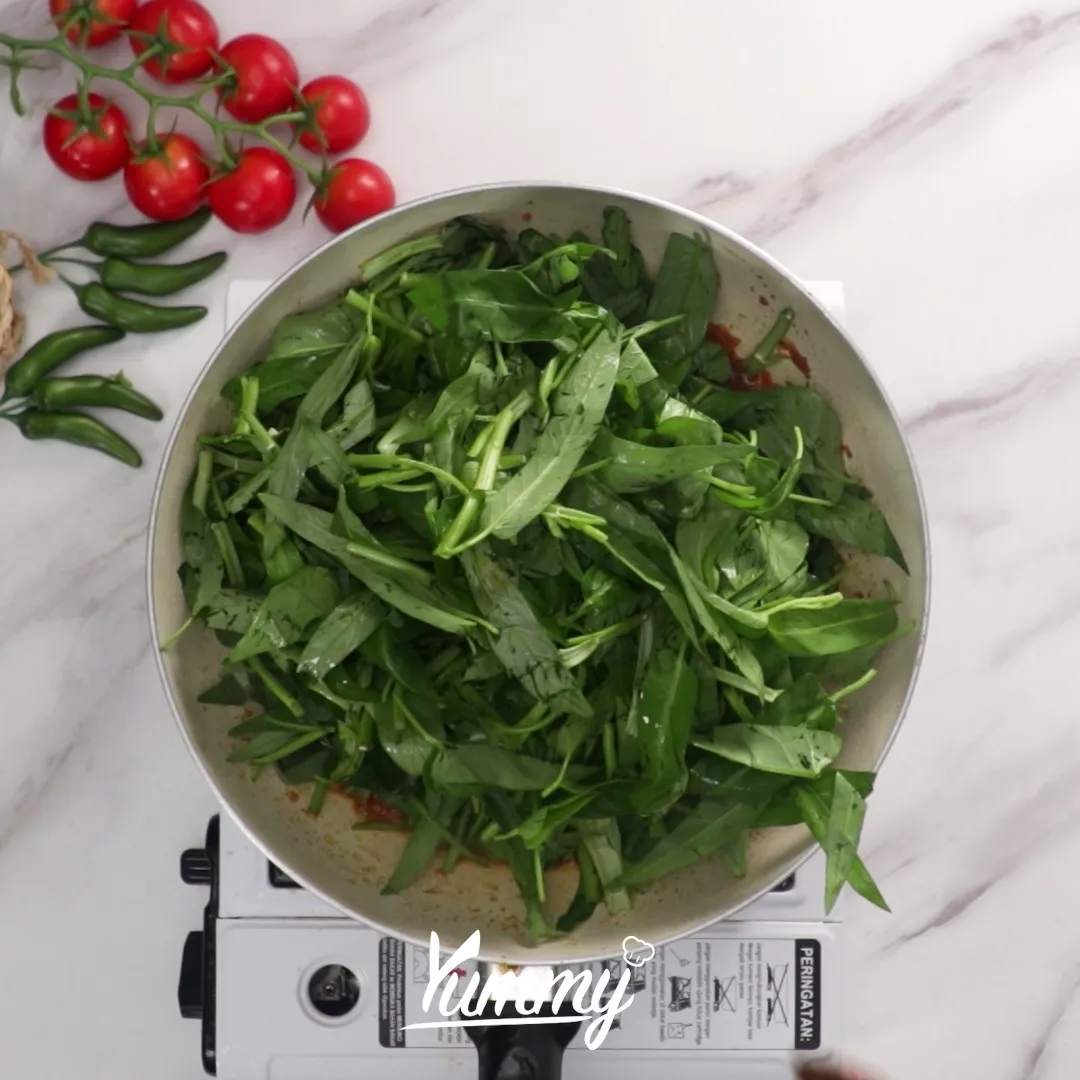Step 4 Kangkung Belacan