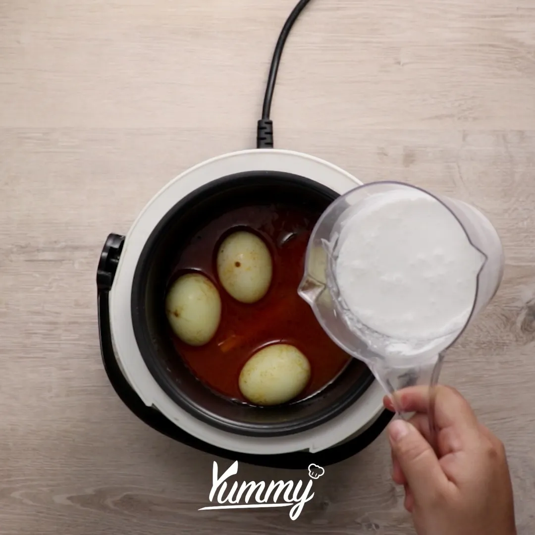 Step 3 Krecek Telur Rice Cooker