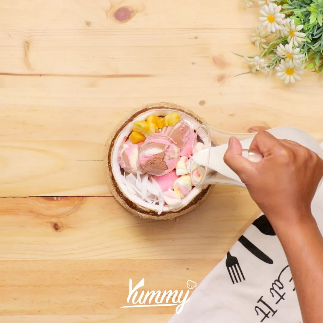 Step 4 Coconut Ice Cream