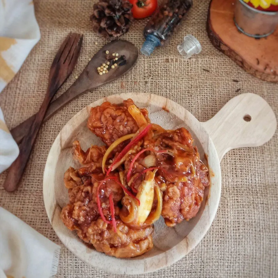 Ayam Crispy Saos Sambal Oregano #AlaAnakKos