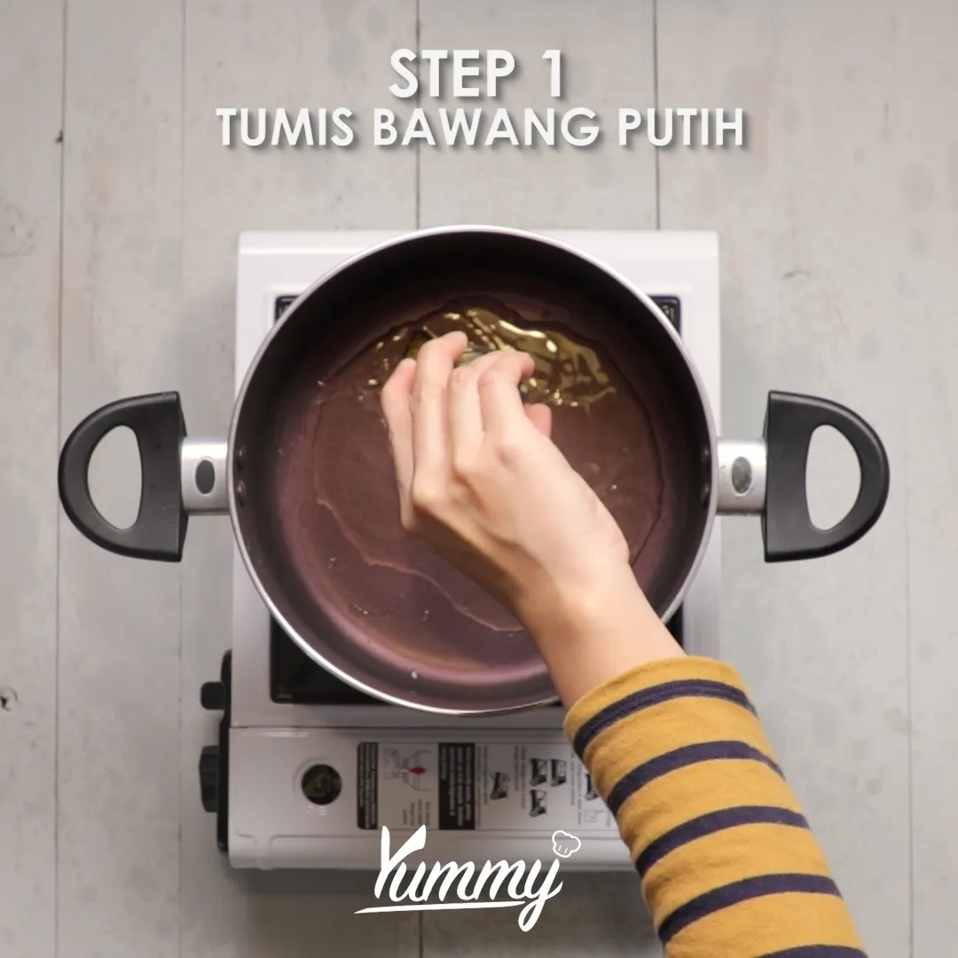 Step 1 Bihun Sayuran Kuah Kari