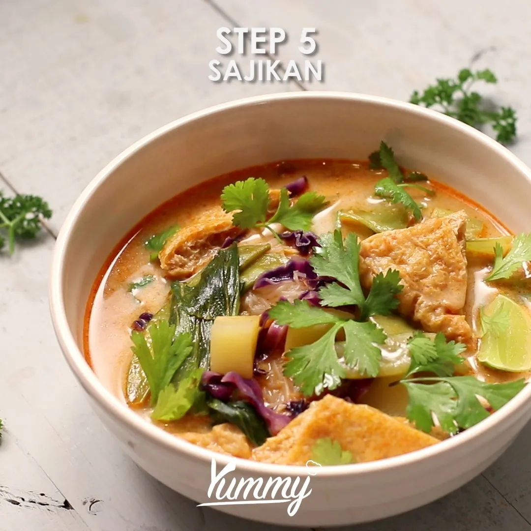 Step 5 Bihun Sayuran Kuah Kari