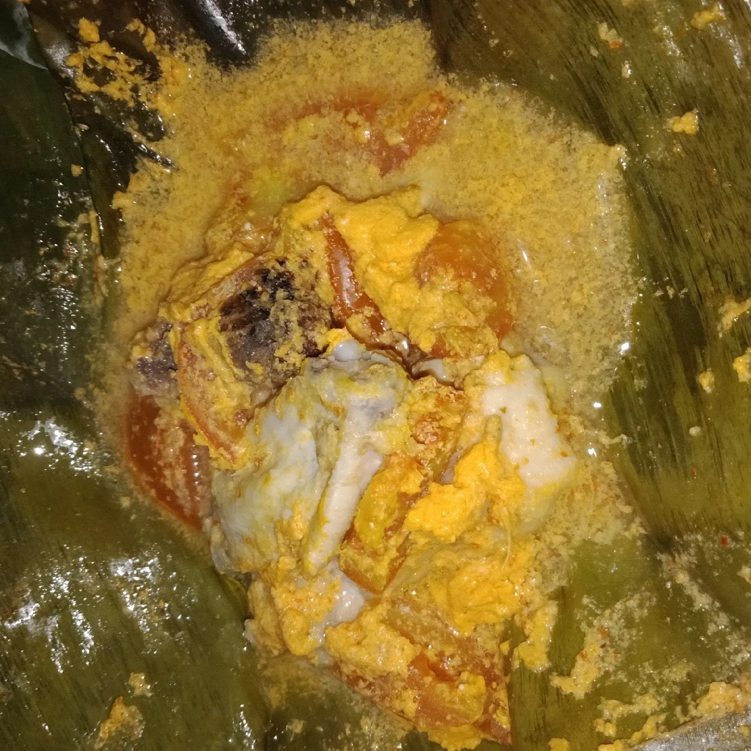 Botok Ayam Asam Pedas