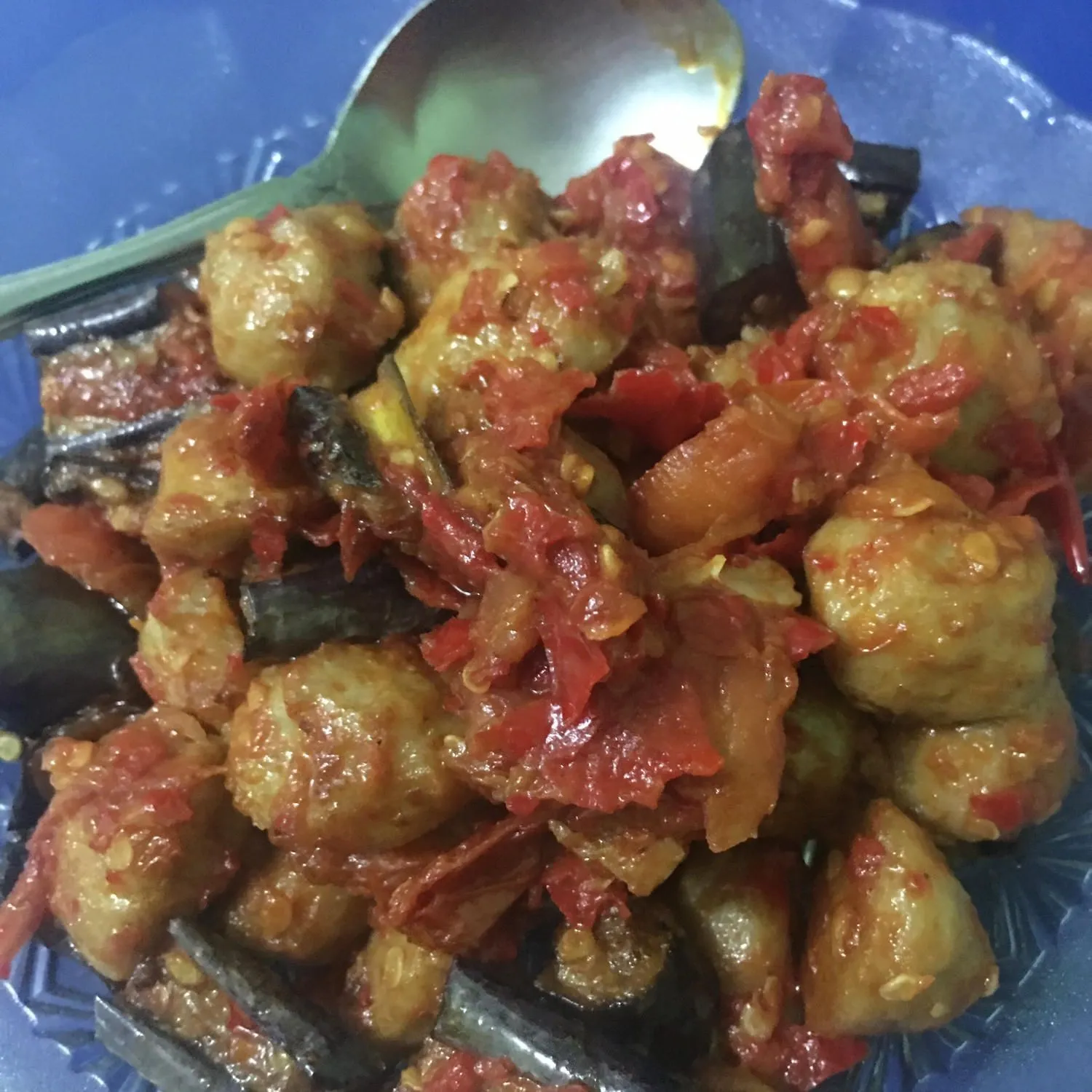 Balado Bakso Terong