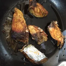 Goreng ikan tenggiri fillet.