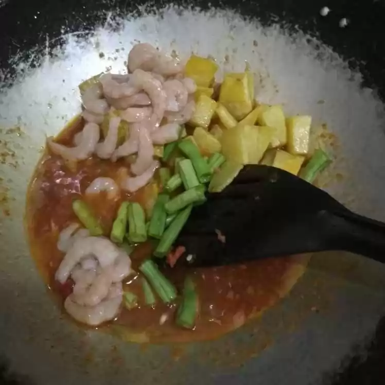 Step 6 Sambal Goreng Kentang Udang Buncis