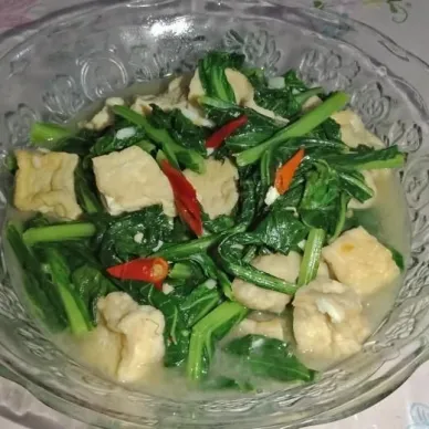Tumis Sawi Tahu