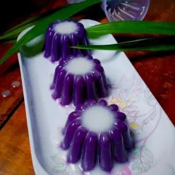 Puding Ubi Ungu Vla Santan