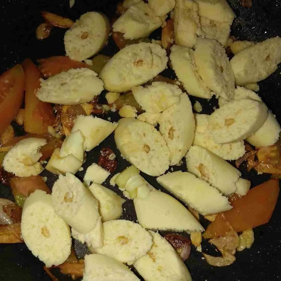 Step 5 Tumis Telur Tebu
