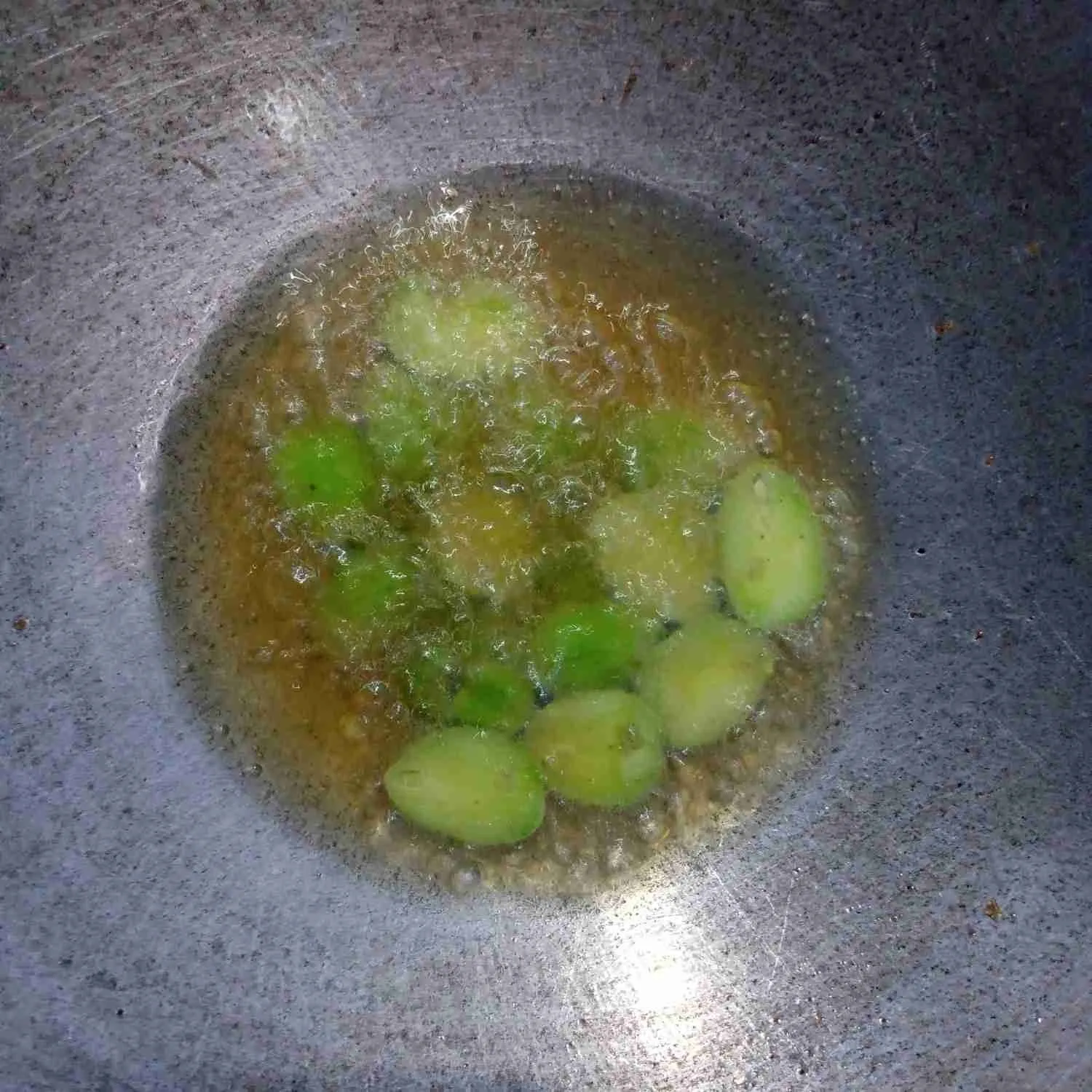 Step 2 Ikan Asin Bulu Ayam Pete