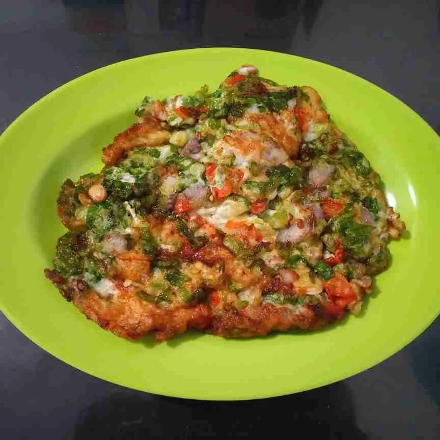 Omelette Putih Telur Sayur Selada