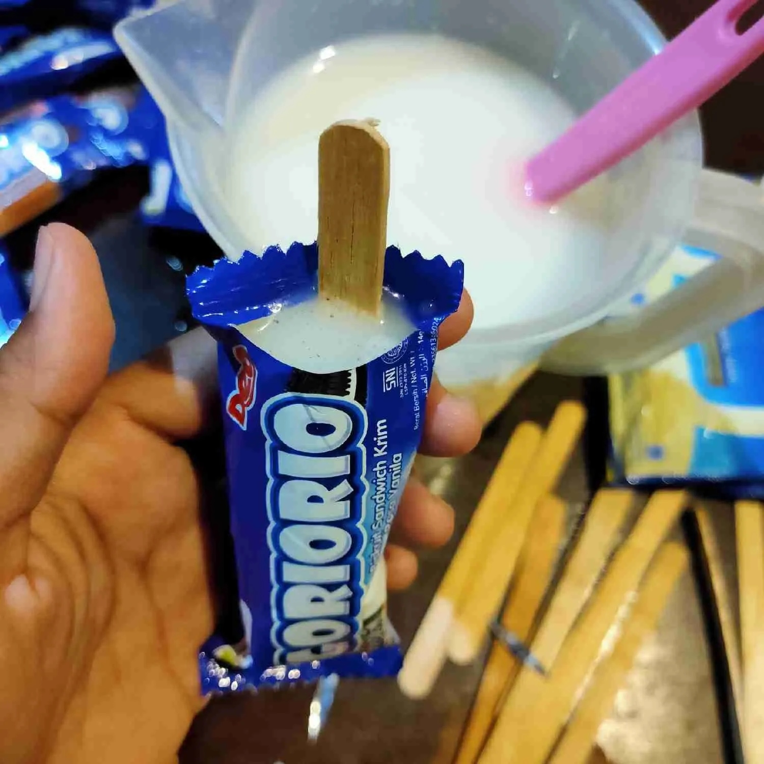Step 4 Es Krim Biskuit