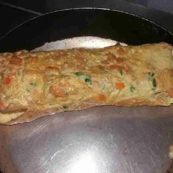 Ulangi hingga telur habis.